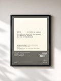 #noir Tableau de l'album So Much is Riding de Annie, cadre noir, imprimé et encadré en France