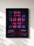 #noir Tableau de l'album You Wanna Know de DON BROCO, cadre noir, imprimé et encadré en France