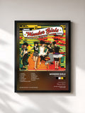 #noir Tableau de l'album The Wonder Years de Wonder Girls, cadre noir, imprimé et encadré en France
