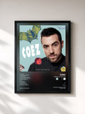 #noir Tableau de l'album Niente che non va de Coez, cadre noir, imprimé et encadré en France