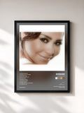 #noir Tableau de l'album Sherine 2015 de Sherine, cadre noir, imprimé et encadré en France