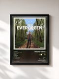 #noir Tableau de l'album Evergreen de Hunter Hayes, cadre noir, imprimé et encadré en France