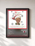 #noir Tableau de l'album White Christmas de Bing Crosby, cadre noir, imprimé et encadré en France