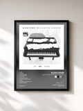#noir Tableau de l'album Zwischen den Sekunden - Am Piano de Alexa Feser, cadre noir, imprimé et encadré en France