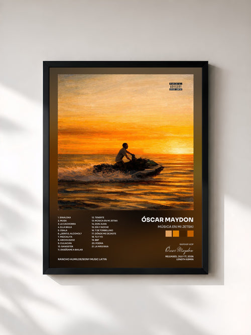 Óscar Maydon · MÚSICA EN MI JETSKI — Affiche encadrée