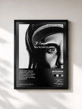 #noir Tableau de l'album Keep The Quiet Out de JP Cooper, cadre noir, imprimé et encadré en France