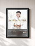 #noir Tableau de l'album My Christmas (Remastered) de Andrea Bocelli, cadre noir, imprimé et encadré en France