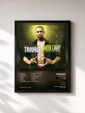 #noir Tableau de l'album Greenlight de Trouble, cadre noir, imprimé et encadré en France