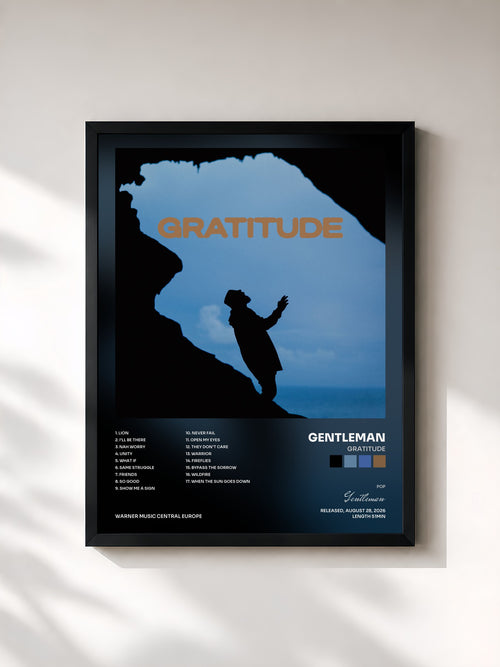 Gentleman · Gratitude — Affiche encadrée