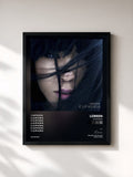#noir Tableau de l'album Euphoria de Loreen, cadre noir, imprimé et encadré en France