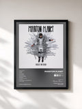 #noir Tableau de l'album Raise The Dead de Phantom Planet, cadre noir, imprimé et encadré en France