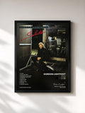 #noir Tableau de l'album Salute de Gordon Lightfoot, cadre noir, imprimé et encadré en France
