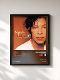 #noir Tableau de l'album Take A Look de Natalie Cole, cadre noir, imprimé et encadré en France