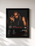 #noir Tableau de l'album Glockaveli: All Eyez On Key de Key Glock, cadre noir, imprimé et encadré en France