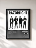 #noir Tableau de l'album Razorlight de Razorlight, cadre noir, imprimé et encadré en France