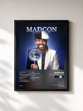 #noir Tableau de l'album An Inconvenient Truth de Madcon, cadre noir, imprimé et encadré en France