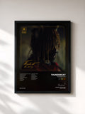 #noir Tableau de l'album It Is What It Is de Thundercat, cadre noir, imprimé et encadré en France