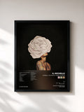 #noir Tableau de l'album KIMBERLY: The People I Used to Know de K. Michelle, cadre noir, imprimé et encadré en France