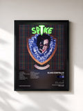 #noir Tableau de l'album Spike de Elvis Costello, cadre noir, imprimé et encadré en France
