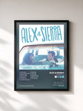 #noir Tableau de l'album It's About Us de Alex & Sierra, cadre noir, imprimé et encadré en France