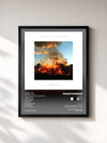 #noir Tableau de l'album Three de PHANTOGRAM, cadre noir, imprimé et encadré en France