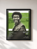 #noir Tableau de l'album Goodbye Yesterday de Jimmy Cliff, cadre noir, imprimé et encadré en France