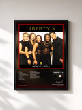 #noir Tableau de l'album Work It A Little de Liberty X, cadre noir, imprimé et encadré en France