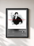 #noir Tableau de l'album Singled Out de Shakin' Stevens, cadre noir, imprimé et encadré en France