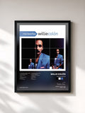 #noir Tableau de l'album Mis Favoritas de Willie Colón, cadre noir, imprimé et encadré en France