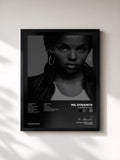 #noir Tableau de l'album Judgement Days de Ms. Dynamite, cadre noir, imprimé et encadré en France