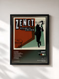 #noir Tableau de l'album Todas Las Calles de Zenet, cadre noir, imprimé et encadré en France