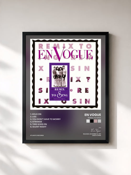 En Vogue · Remix to Sing — Affiche encadrée