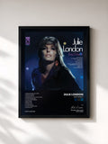 #noir Tableau de l'album Easy Does It de Julie London, cadre noir, imprimé et encadré en France