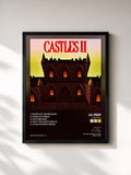 #noir Tableau de l'album CASTLES II de Lil Peep, cadre noir, imprimé et encadré en France