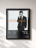 #noir Tableau de l'album Speak Of The Devil de Chris Isaak, cadre noir, imprimé et encadré en France
