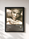 #noir Tableau de l'album Friends In Love de Dionne Warwick, cadre noir, imprimé et encadré en France