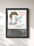 #noir Tableau de l'album Summer Me, Winter Me de Stacey Kent, cadre noir, imprimé et encadré en France