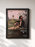 #noir Tableau de l'album Amore e non amore de Lucio Battisti, cadre noir, imprimé et encadré en France