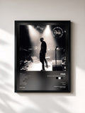 #noir Tableau de l'album Wheels Turn Beneath My Feet de Fink, cadre noir, imprimé et encadré en France