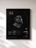 #noir Tableau de l'album Ballin Like I'm Kobe de G Herbo, cadre noir, imprimé et encadré en France