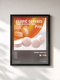 #noir Tableau de l'album Pills de Cedric Gervais, cadre noir, imprimé et encadré en France