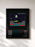 #noir Tableau de l'album Deadcrushed (Remixes) de alt-J, cadre noir, imprimé et encadré en France