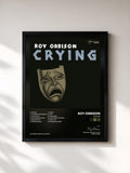 #noir Tableau de l'album Crying de Roy Orbison, cadre noir, imprimé et encadré en France