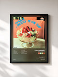 #noir Tableau de l'album Berry Is On Top de Chuck Berry, cadre noir, imprimé et encadré en France