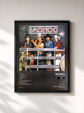 #noir Tableau de l'album Por El Mundo de Bronco, cadre noir, imprimé et encadré en France