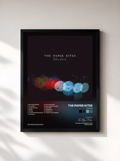 The Paper Kites · States — Affiche encadrée