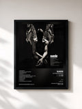 #noir Tableau de l'album Antidepressants de Suede, cadre noir, imprimé et encadré en France