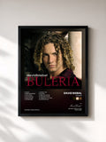 #noir Tableau de l'album Bulería de David Bisbal, cadre noir, imprimé et encadré en France