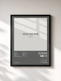 #noir Tableau de l'album Covers from Home de Us The Duo, cadre noir, imprimé et encadré en France