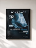 #noir Tableau de l'album Last Of A Dying Breed - Screwed de Scarface, cadre noir, imprimé et encadré en France